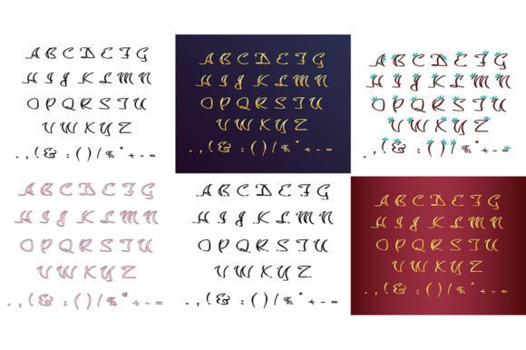 The Black Creative Cursive Alphabet Bundle: Elevate Your Design Projects with Decorative Typography